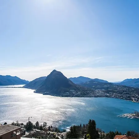 A Terrace On The Lake Of Apartment Lugano